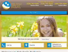 Tablet Screenshot of kidssmileonline.com